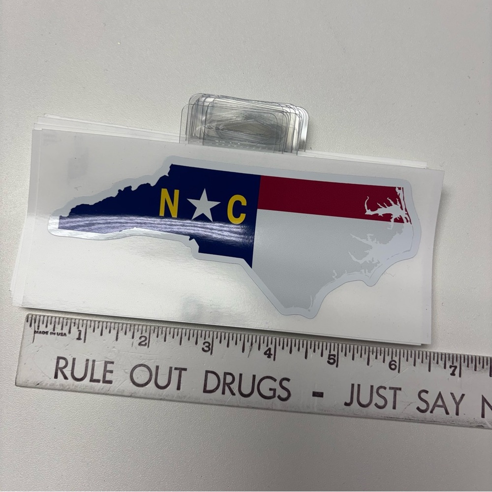 North Carolina State Flag Sticker